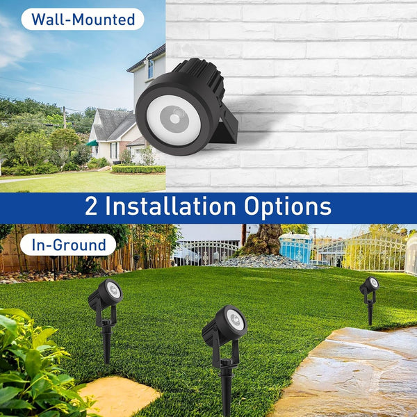 RGB Solar Landscape Spotlights IP65 Waterproof 4-In-1 Outdoor5