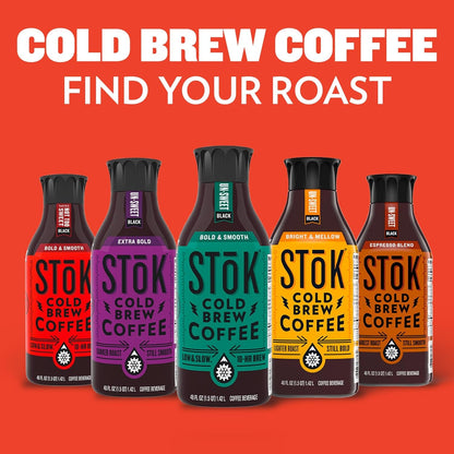 Cold Brew Coffee, Espresso Blend, Dark Roast Brewed Low and Slow, Unsweetened, Black Coffee, 48 FL OZ Bottle8