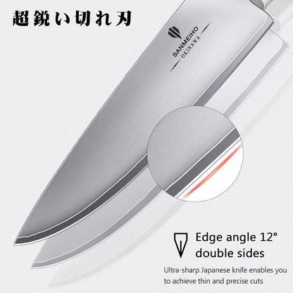 Chef Knife 8 Inch, High Carbon 10Cr15Mov Stainless Steel4