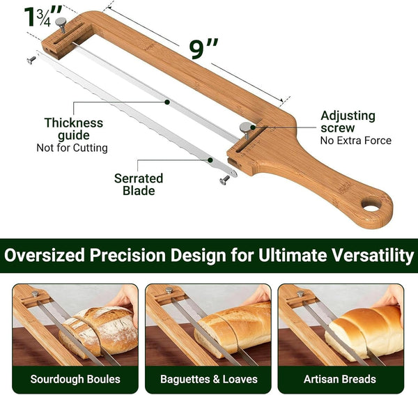 Adjustable Bread Slicer – Serrated Stainless Steel Blade5