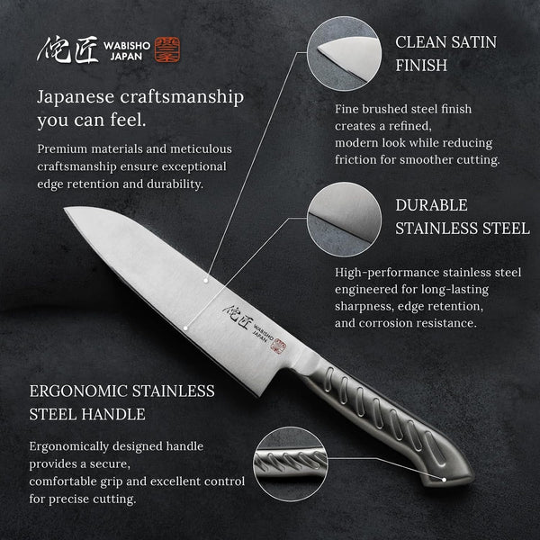 Santoku Knife Premium, Japanese Kitchen Knife, Made in Japan7