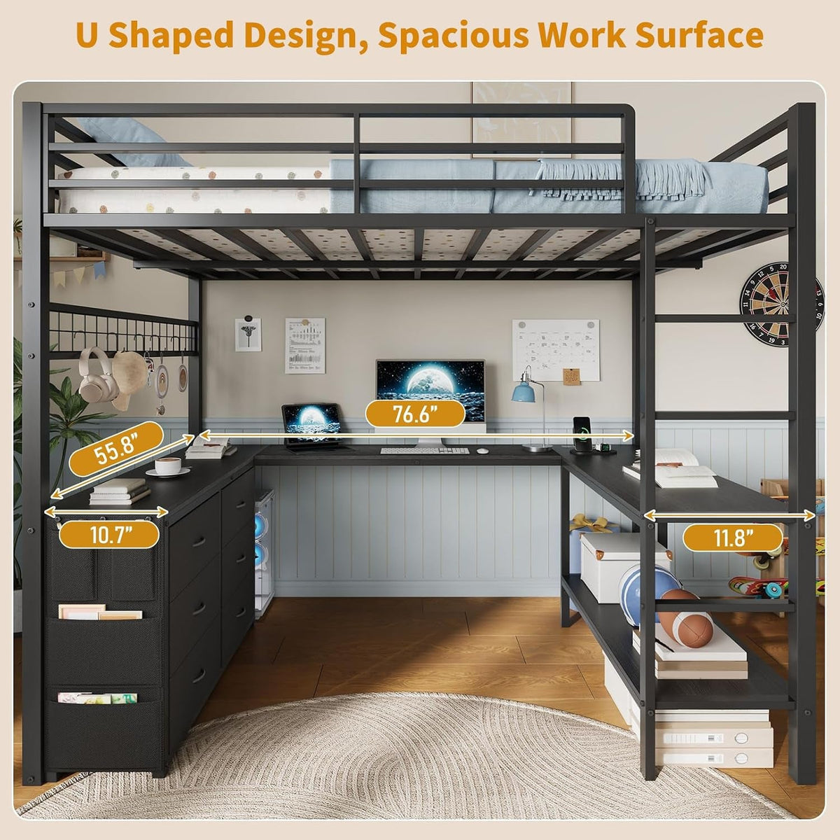 full-size-loft-bed-with-desk-led-lights-and-charging-station-loft-bed-full-size-with-6-storage-drawers-2-shelves-loft-bed-frame-with-safety-guardrail-ladders-no-box-spring-needed-black