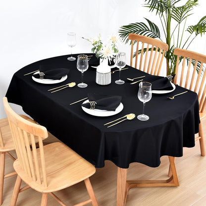 Set of 4 Black Cloth Napkins 17 X 17 Inches Solid Washable Polyester Dinner Napkins with Hemmed Edges for Dinners Parties Weddings Banquets Events Table Decoration6