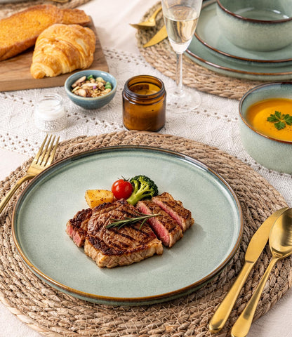 Dinnerware Sets for 4, 12 Pieces Ceramic Plates and Bowls Set7