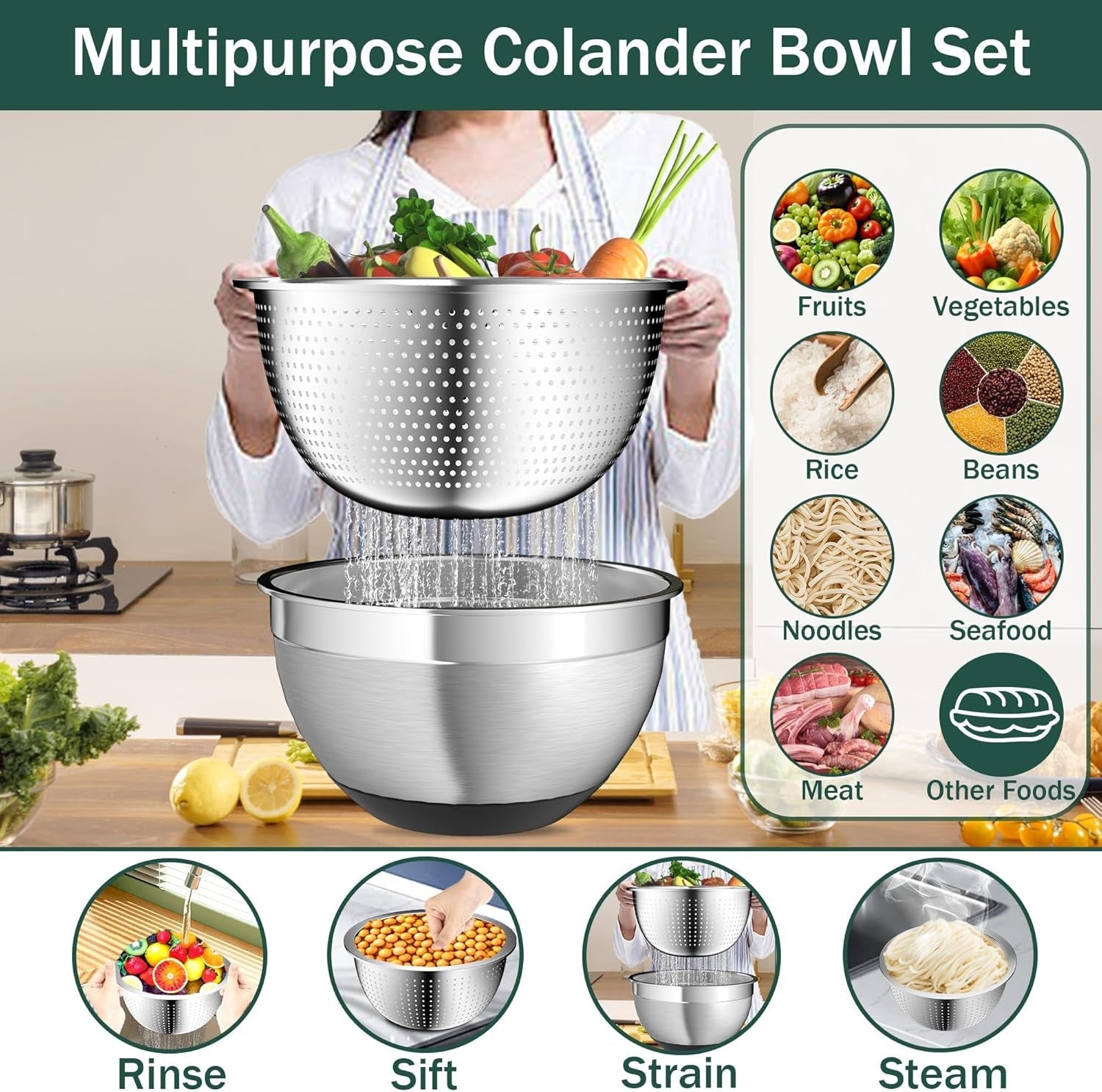 mixing-bowls-with-airtight-lids-stainless-steel-mixing-bowl-set-with-3-nesting-kitchen-metal-bowls-colander-grater-non-slip-bottoms-size-1-5-2-5-5-qt-great-for-mixing-serving-black