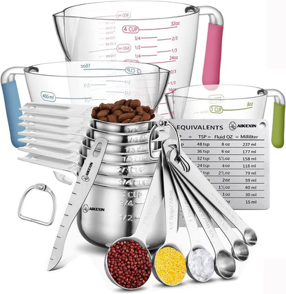 20 PCS Measuring Cups & Spoons Set, for Cooking & Baking Gadgets1