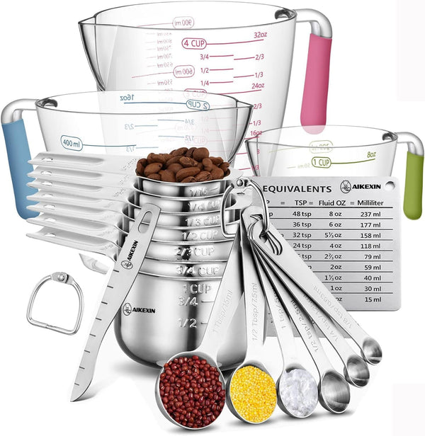 20 PCS Measuring Cups & Spoons Set, for Cooking & Baking Gadgets1