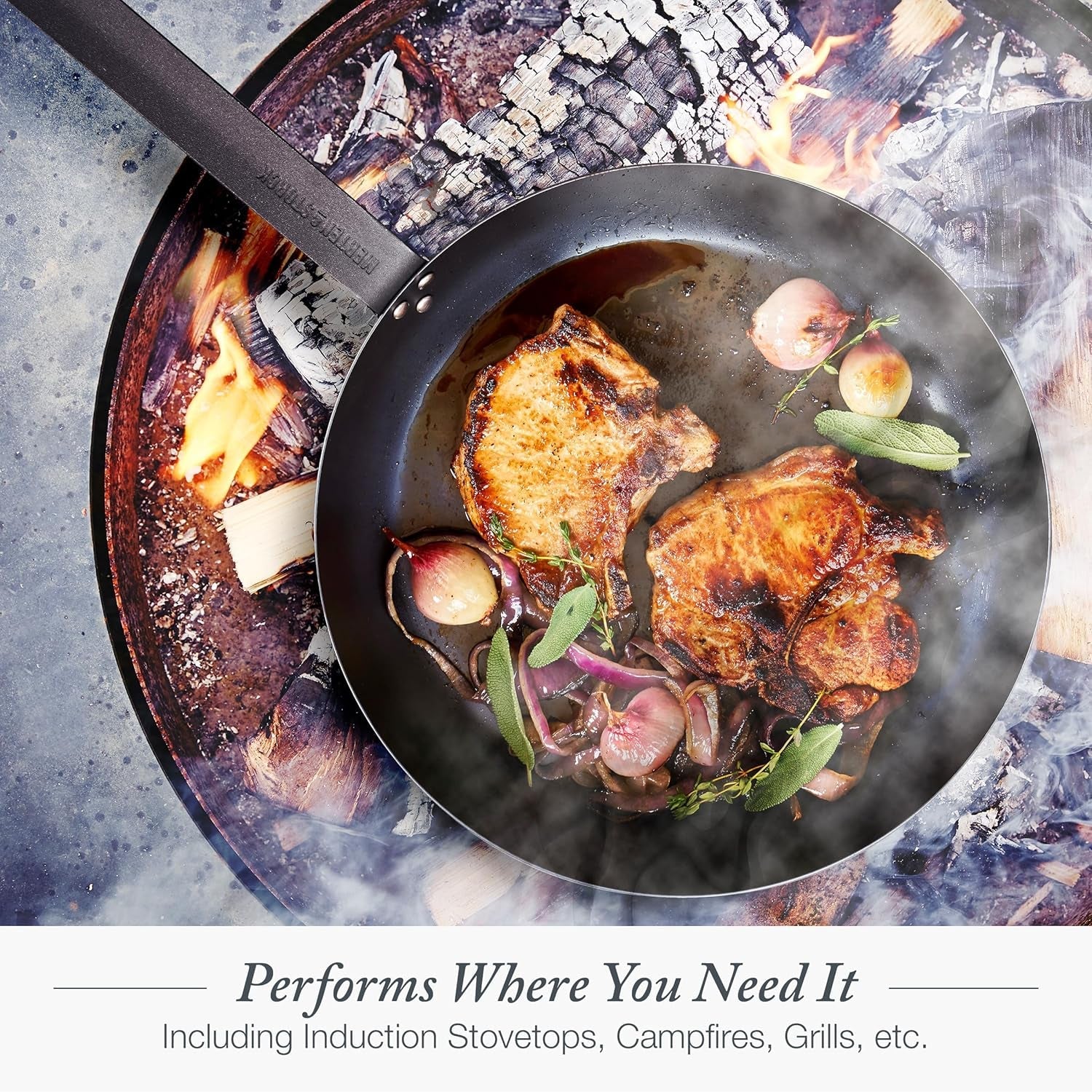 12-pre-seasoned-carbon-steel-frying-pan-skillet-natural-nonstick-with-use-induction-all-stovetop-suitable-grill-campfire-safe-even-heating-indoor-outdoor-use