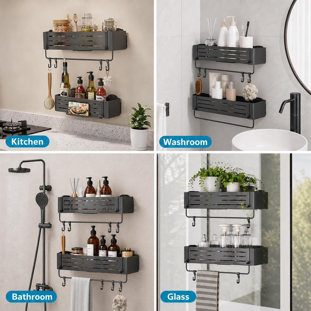 shower-caddy-suction-cup-no-drilling-rustproof-aluminum-shower-shelves