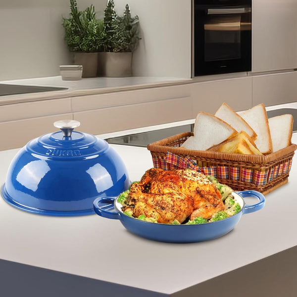  7QT Dutch Oven Pot with Lid, Enameled Cast Iron Dutch Oven for Bread Baking, Non-Stick Bread Pot for Oven/Stovetop (Roast, Braising, Stewing, Soups)5