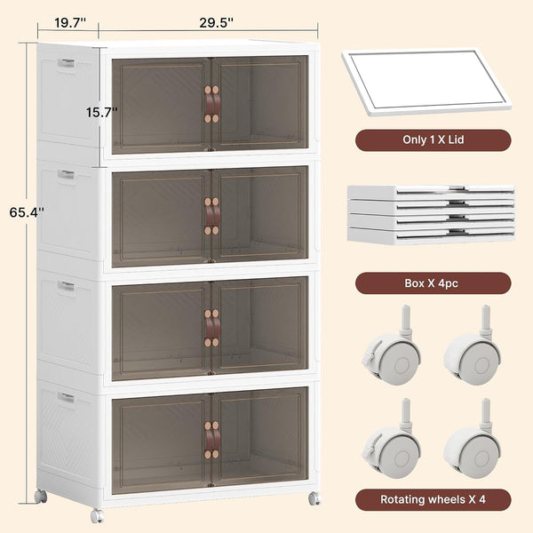 1288QT Extra Large Stackable Storage Bins with Lids & Wheels2