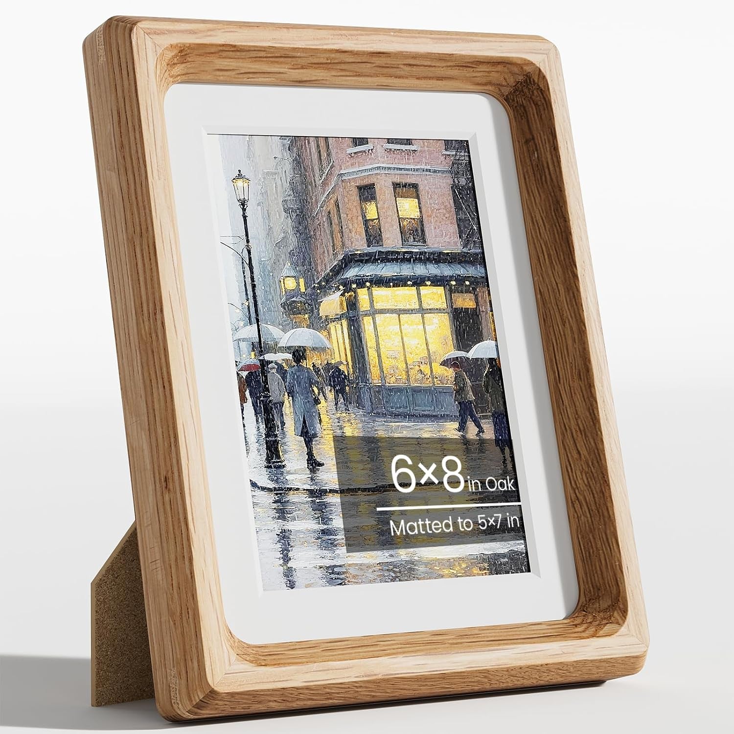 6x8-picture-frame-natural-oak-wood-tabletop-picture-frames-matted-5x7