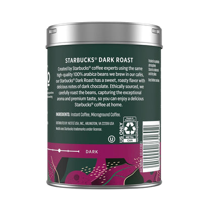 Starbucks Premium Instant Coffee Dark Roast, 3 Tins 3.17 Oz | 100% Arabica Premium Instant and Microground Coffee; Dark Roast; 3 Tins, 3.17 Oz Each8