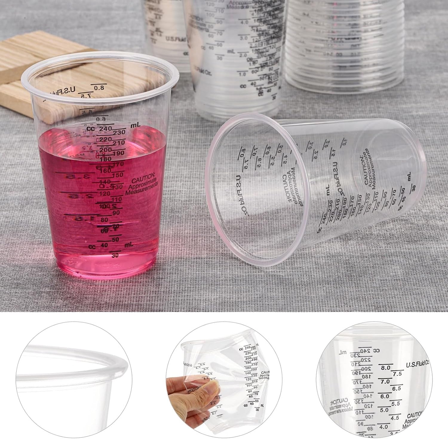 60-pcs-8oz-epoxy-resin-mixing-cups-disposable-plastic-measuring-cups