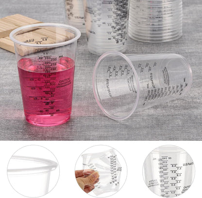60 Pcs 8Oz Epoxy Resin Mixing Cups Disposable Plastic Measuring Cups5