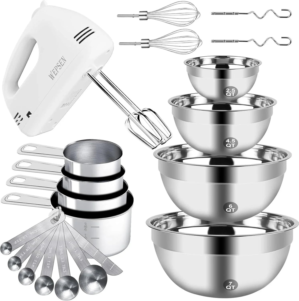 hand-mixer-electric-mixing-bowls-set-5-speeds-handheld-mixer-with-4-nesting-stainless-steel-mixing-bowl-measuring-cups-spoons-200w-kitchen-blender-whisk-beater-baking-supplies-for-beginner
