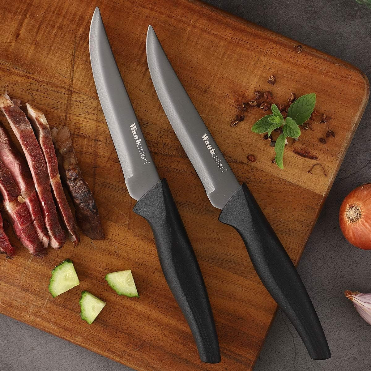 black-non-serrated-steak-knives-set-steak-knife-set-dishwasher-safe-sharp-steak-knives-set-for-kitchen-with-ergonomic-handles