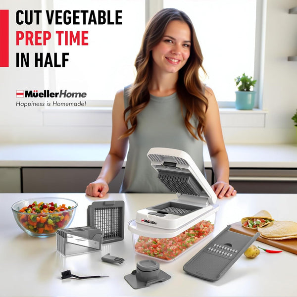 the Real Original Pro Vegetable Chopper & Mandoline Slicer, 10-In-19