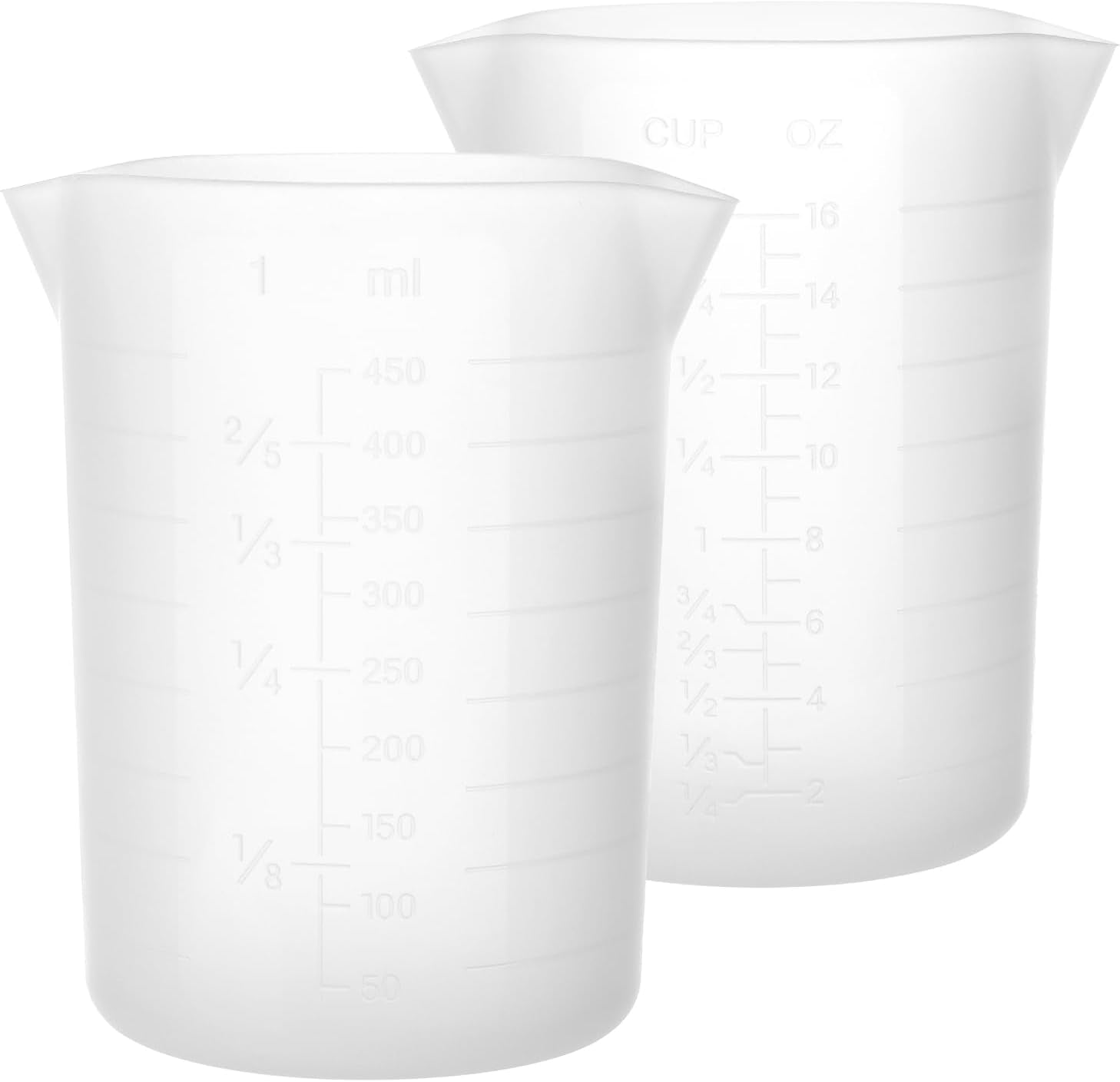 450ml-large-silicone-measuring-cups-15oz-reusable-squeeze-and-pour-resin-cups-for-epoxy-casting-molds-slime-craft-art-projects-cup-making-waxing-2-packs