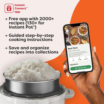 , 6-Quart Whisper Quiet 9-In-1 Electric Pressure Cooker, Slow Rice Steamer, Sauté, Yogurt Maker, Warmer & Sterilizer, Free App with 800+ Recipes, Stainless Steel7