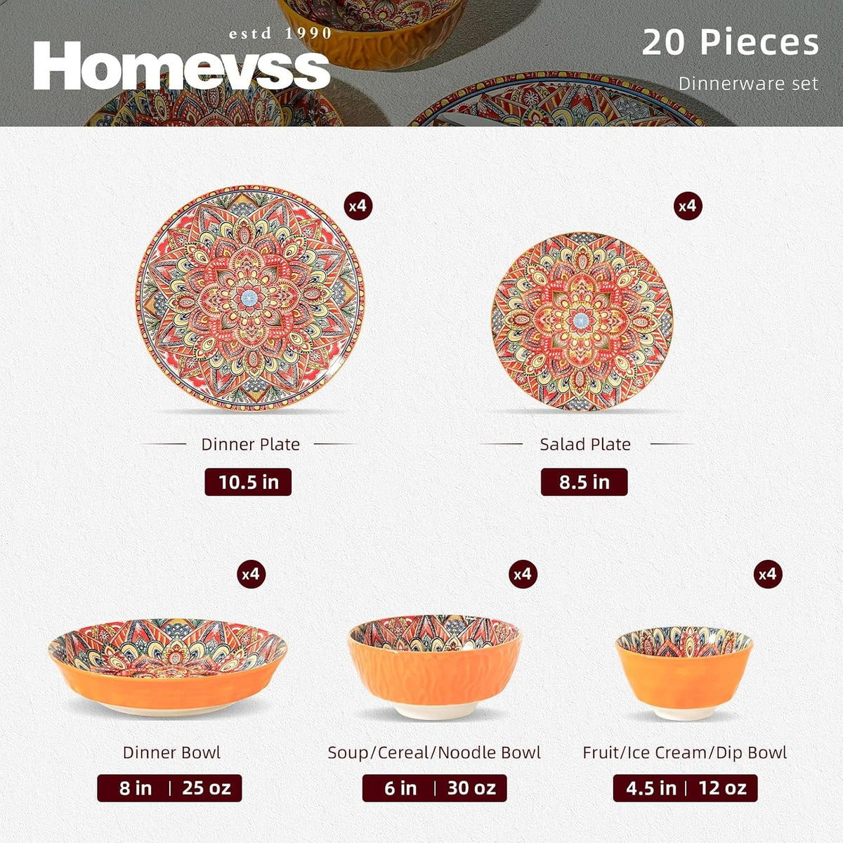homevss-20-pieces-dinnerware-sets-plates-and-bowls-set-porcelain-dishes-set-for-4-microwave-and-dishwasher-safe-scratch-resistant-bohemian-style-dining-ware