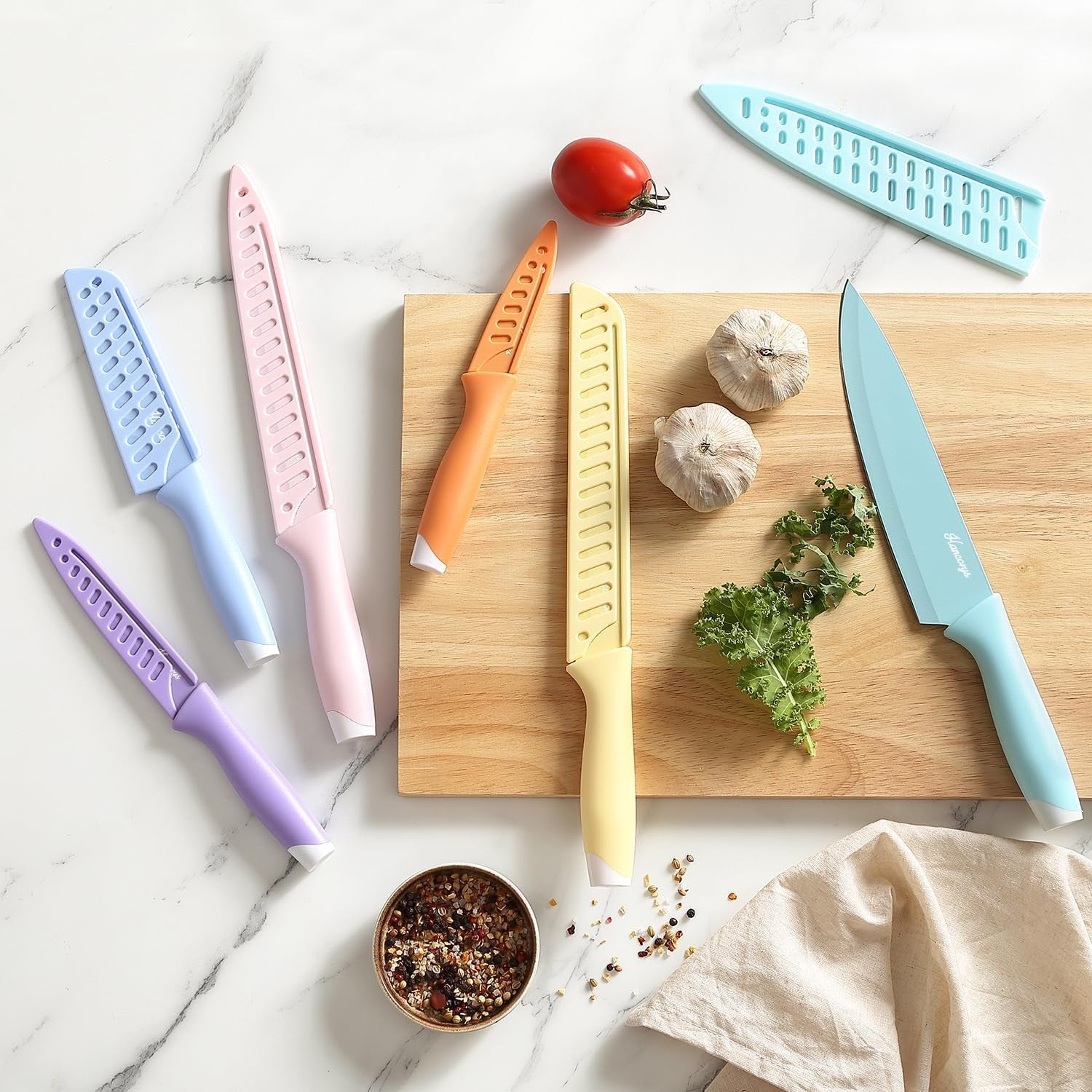 knife-set-13-pcs-colorful-kitchen-knives-set-with-6-blade-guards-stainless-steel-blades-ceramic-nonstick-coating-rust-resistant-non-slip-dishwasher-safe-house-warming-gifts-new-home