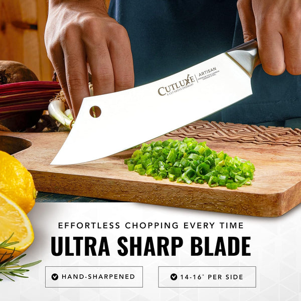 Cleaver Chef Knife, 8" Meat Cleaver Butcher Knife – German Steel3