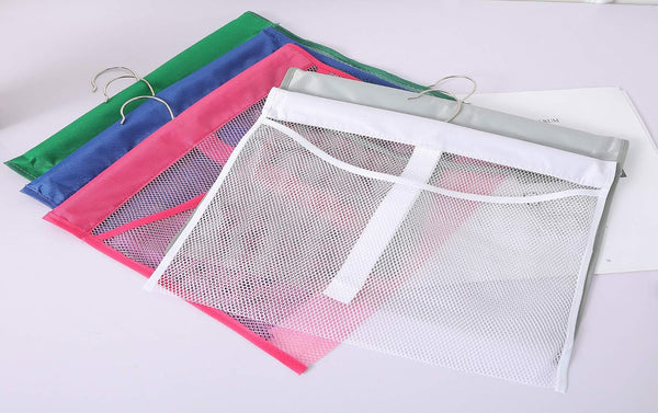 Portable Mesh Pocket with Rotatable Hanger, Quick Dry Serial Type Bath Storage Organizers for Travel, Camper, RV, Gym, Cruise, Cabin, College Dorm Shower(Gray)5