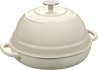 Enameled Cast Iron Dutch Oven Pot with Lid, round Bread Oven for Homemade Sourdough Bread Baking, 6 Quart, White4