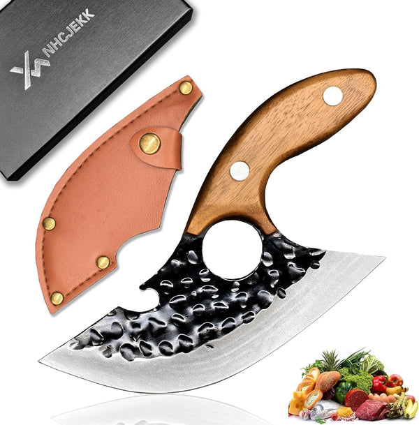 Viking Knife，Ulu Boning Kitchen Knives for Meat Cutting.1