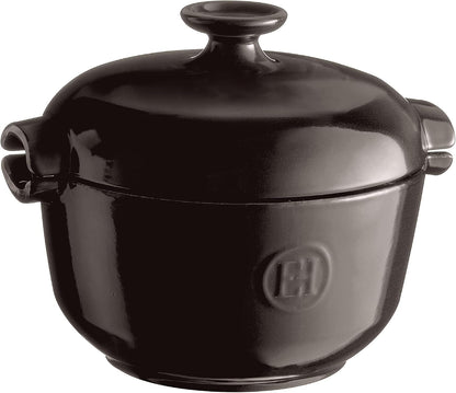 Emile Henry 2.5 Qt Rice Pot | Charcoal3