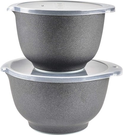 Margrethe Mixing Bowl Set with Lids, 2L/3L, Black1