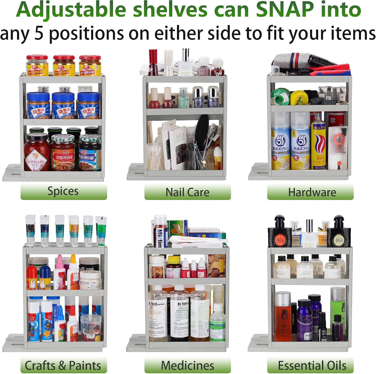 3-tier-pull-out-spice-rack-organizer-for-cabinet-height-adjustable-rotating-seasoning-holder-tool-free-snap-in-sliding-spice-shelf-for-kitchen-pantry-cupboard-countertop-10-4-d-x-5-8-w-x-10-8-h