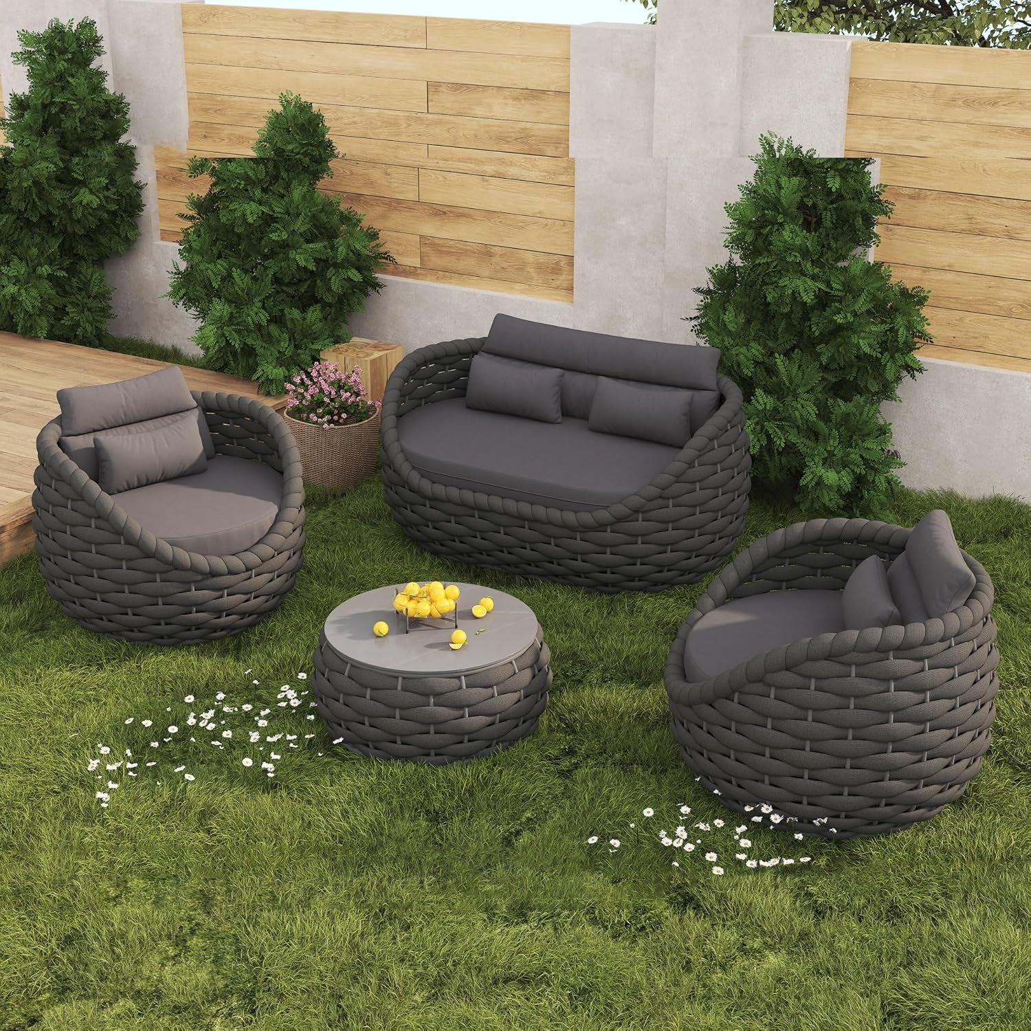 4pcs-patio-conversation-set-outdoor-sofa-with-loveseat-table