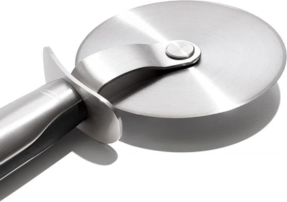 OXO Steel 4" Pizza Wheel | Large 10Cm Diameter Stainless Steel Wheel That Can Cut Thin or Thick Pasta3