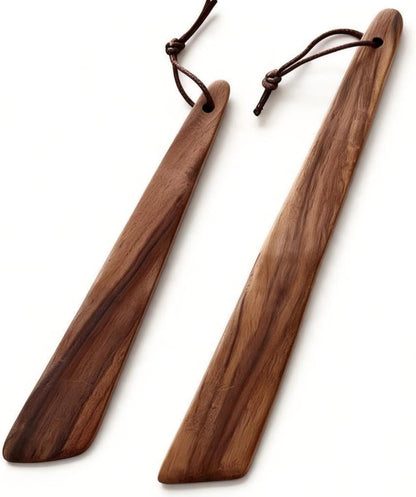Acacia Wood Spatula Set for Cooking, 12+10 Inch One-Piece Narrow Head Wooden Turner, Non-Stick Safe Kitchen Utensils for Frying, Grilling, Baking, Mixing1