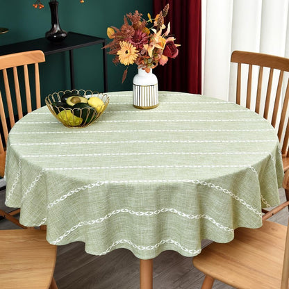 Sage Green round Tablecloth 53 Inch Circle Table Cloth Linen Round1