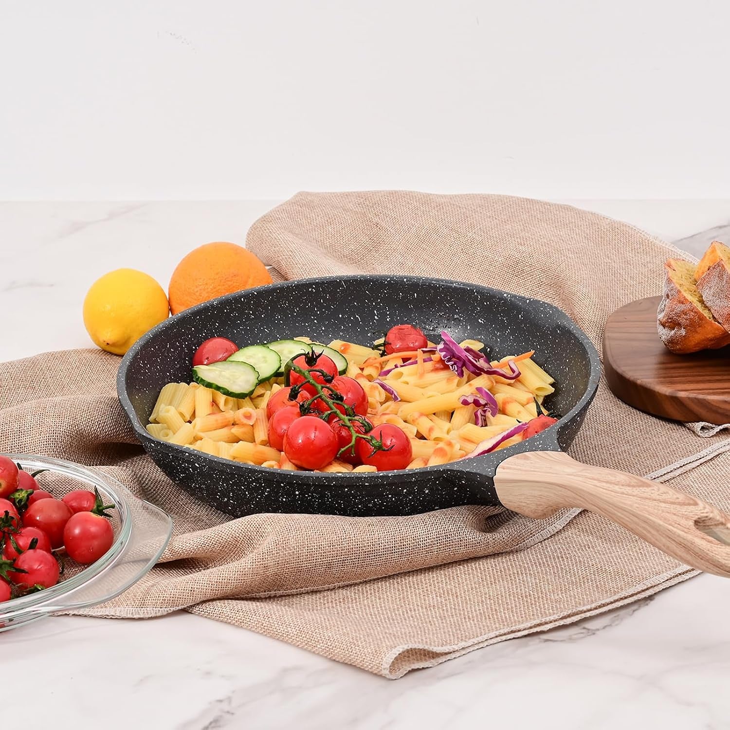 8-inch-nonstick-frying-pan-easy-clean-small-egg-pan-skillet-even-heating-all-stove-compatible-dual-spouts-pfoa-pfos-free-cool-ergonomic-handle-non-stick-omelet-cooking-fry-pan-grey