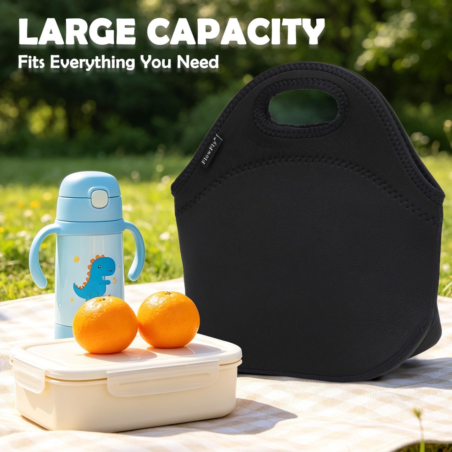 neoprene-kids-lunch-box-insulated-soft-bag-mini-cooler-thermal-meal-tote-kit-for-boys-girls-men-women-school-work-office-black