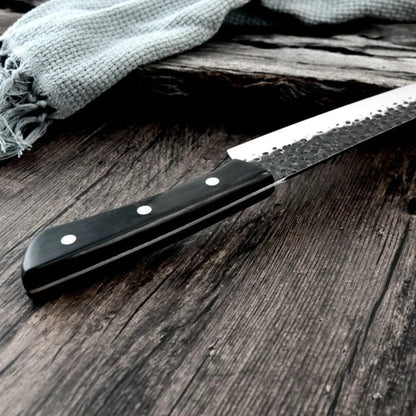 Meat Cleaver, 8.3 Inch Slicing Knife Boning Butcher Knife 5Cr15Mov Non-Stick Blade Knives Wood Handle4