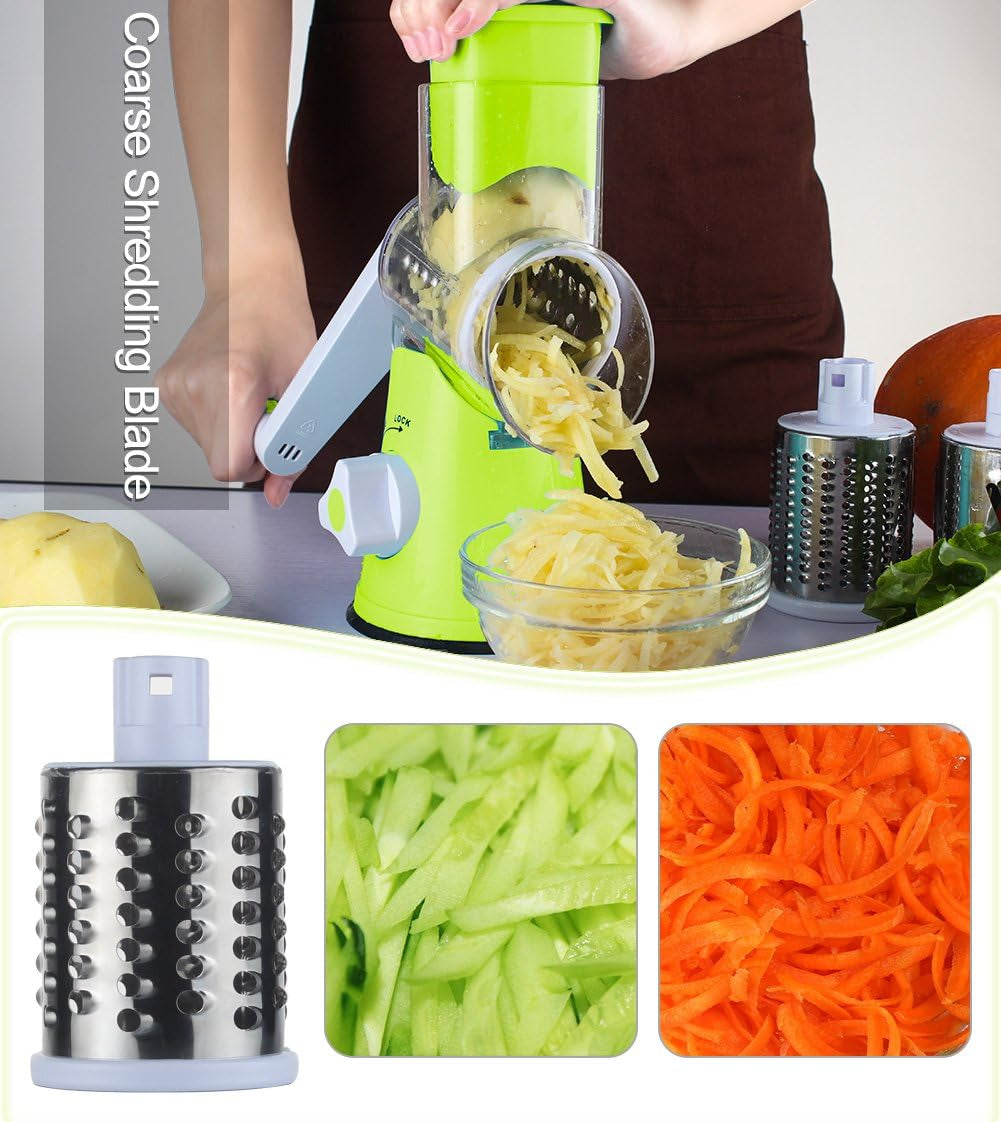 rotary-cheese-grater-with-3-stainless-steel-drum-blades-and-12-in-1-professional-mandolin-slicer-for-kitchen-with-1-7-l-vegetable-container