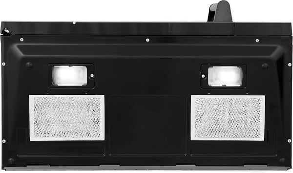 ZLINE 30" 1.5 Cu. Ft. over the Range Microwave in Black Stainless Steel with Traditional Handle and Set of 2 Charcoal Filters (MWO-OTRCFH-30-BS)5