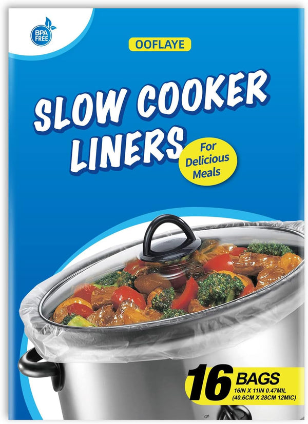 Slow Cooker Liners Small Size Pot Liners Disposable Cooking Bags Fit 1QT to 3QT Suitable for Slow Cooker and Oval & round Pot (16)1