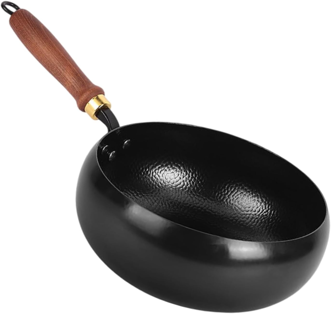 cast-iron-wok-hand-hammered-uncoated-thick-walled-fast-heating-stir-fry-pan-wooden-handle-for-gas-stove-induction-cooker-24-cm