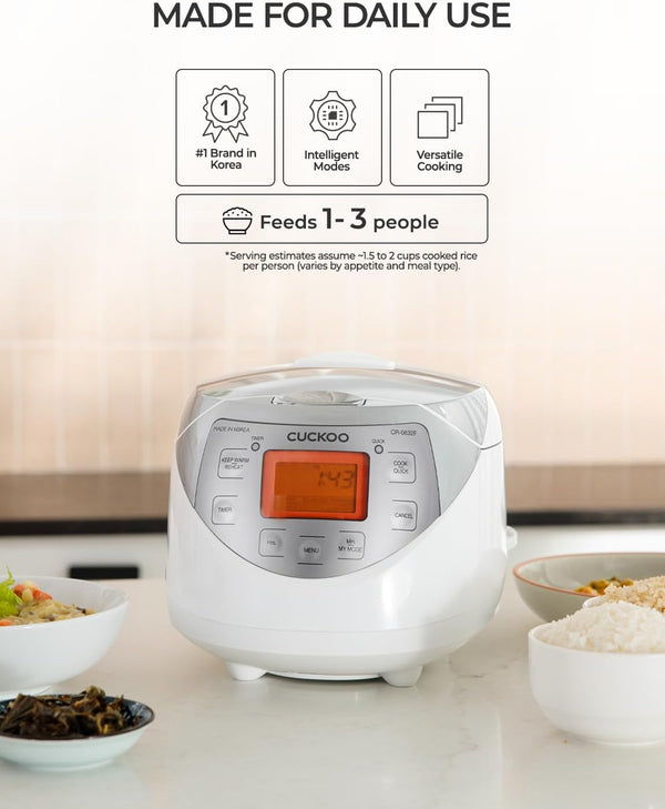 CUCKOO Micom Fuzzy Logic Rice Cooker, 12-Cup Cooked, Silver, CR-0632F | 6-Cup Uncooked Capacity, Nonstick Inner Pot, 6 Cooking Modes, 33-41 Minute Quick Rice, 13-Hour Preset Timer, Made in Korea2