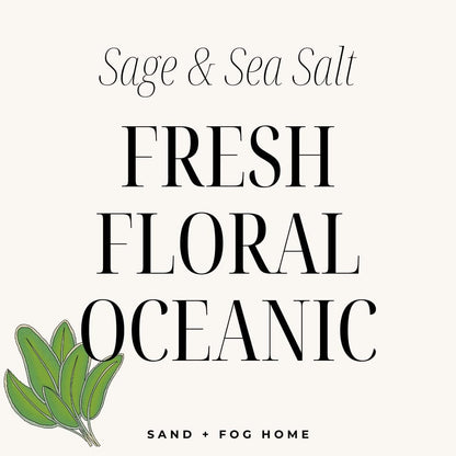 Scented Candle - Sage & Sea Salt – Additional Scents and Sizes – 100% Cotton Lead-Free Wick - Luxury Air Freshening Jar Candles - Perfect Home Decor – 12Oz, Sage Green5