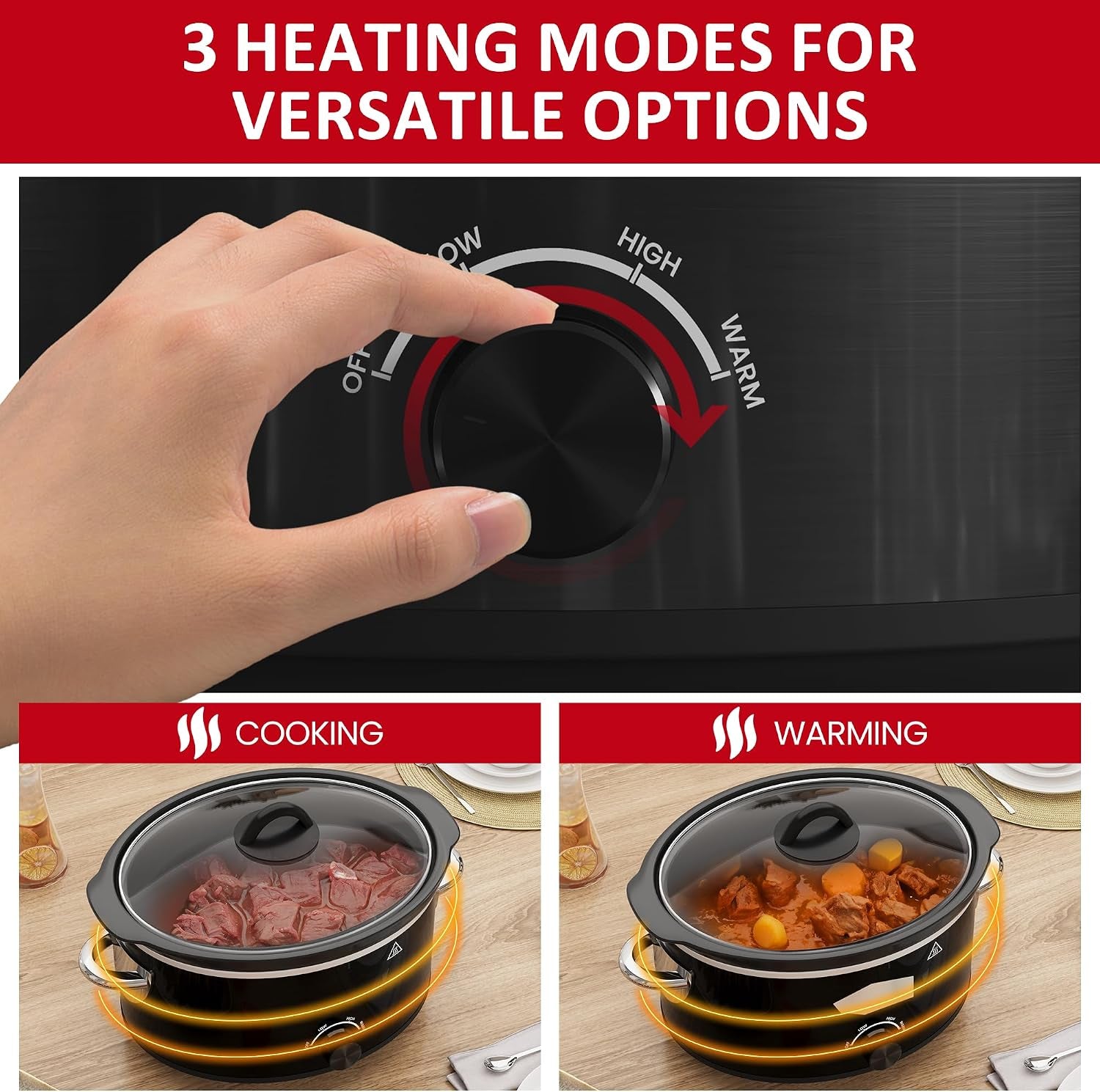 4-qt-slow-cooker-buffet-server-and-warmer-with-3-heating-modes-compact-slow-cooker-dishwasher-safe-removable-ceramic-pot-tempered-glass-lid-stainless-steel-black