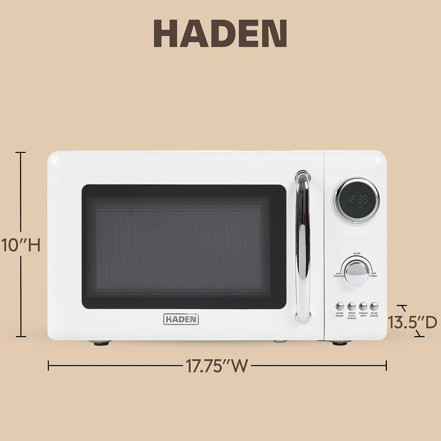 haden-700-watt-0-7-cubic-foot-microwave-oven-with-digital-controls-defrost-and-instant-start-countertop-small-appliance-ivory-chrome