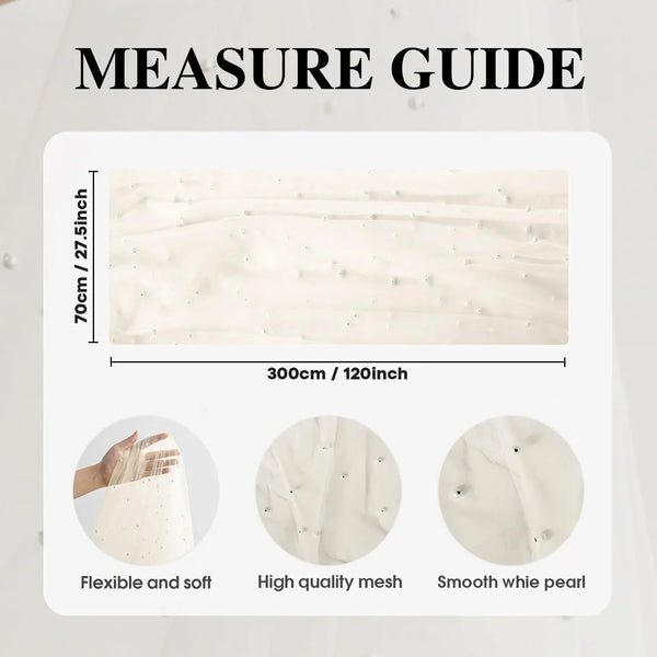 Pearl Beige Gauze Table Runner 120 Inch 10FT, Seasonal Sheer Dining Holiday Wedding Birthday Baby Shower Table Decor for Home Party8