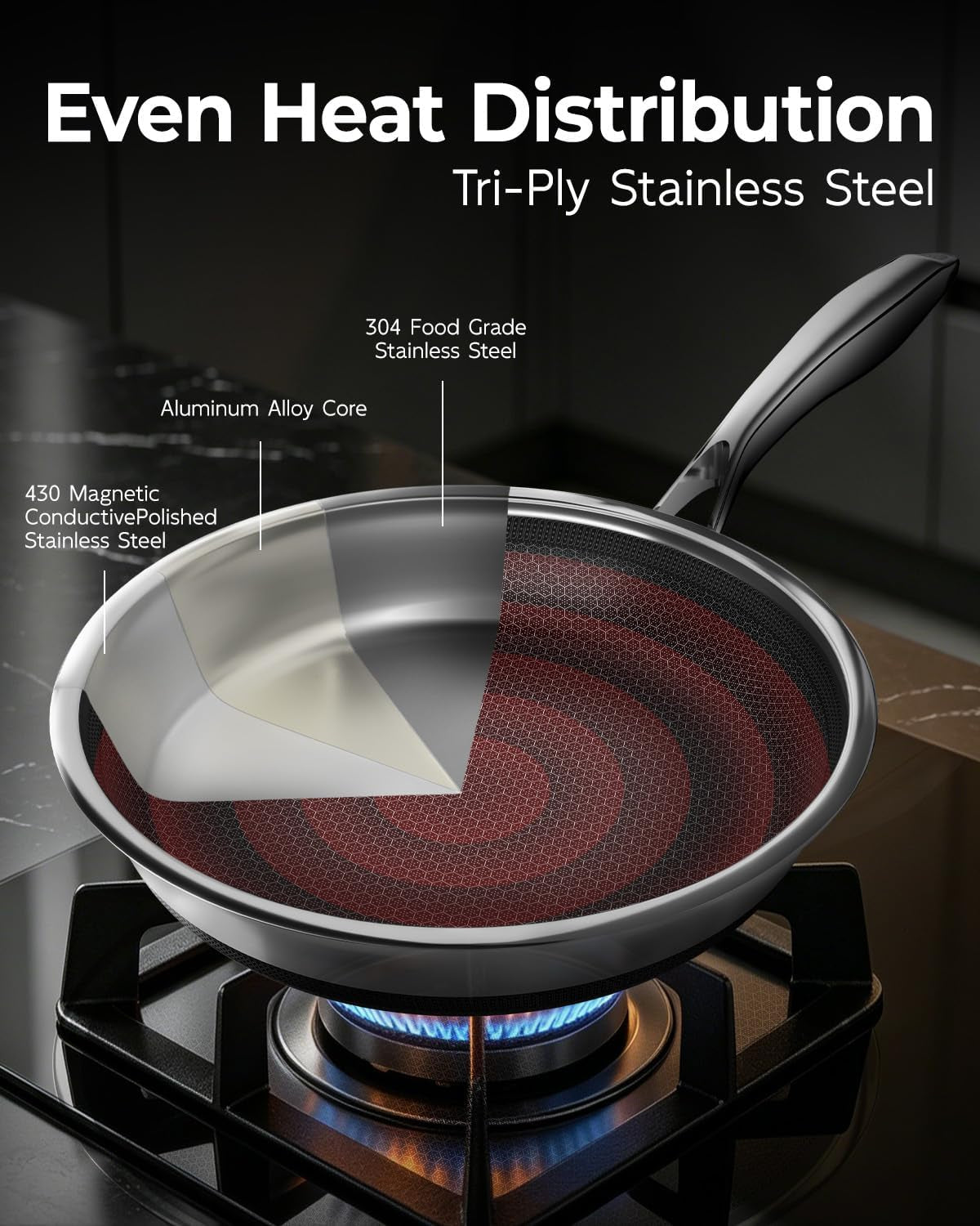 8-10-12-inch-stainless-steel-frying-pan-set-with-lid-honeycomb-hybrid-nonstick-skillet-for-induction-all-cooktops-pfas-pfoa-ptfe-free-oven-safe-500-f-silver